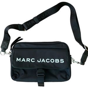 Marc Jacobs Suspiria Black Nylon Cross body Purse Bag With Camera Strap